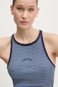 Βαμβακερό τοπ Superdry σκούρο μπλε W6012055A.F5K