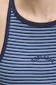 Βαμβακερό τοπ Superdry W6012055A.F5K σκούρο μπλε