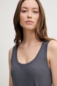 Laneni top Calvin Klein siva K20K208396