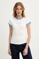 Tommy Hilfiger tricou din bumbac imprimeu alb WW0WW44581