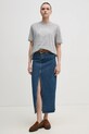 Tommy Hilfiger t-shirt bawełniany WW0WW45525 szary SS25