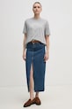 Tommy Hilfiger tricou din bumbac WW0WW45525 gri SS25