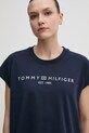 Tommy Hilfiger t-shirt bawełniany granatowy WW0WW46113