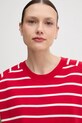 Tommy Hilfiger t-shirt bawełniany czerwony WW0WW44544