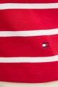 Bombažna kratka majica Tommy Hilfiger WW0WW44544 rdeča