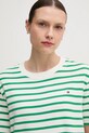 Бавовняна футболка Tommy Hilfiger зелений WW0WW46158