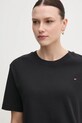 Бавовняна футболка Tommy Hilfiger чорний WW0WW46158