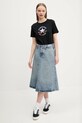 Converse tricou din bumbac 10027385.A02 negru SS25