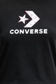 Converse tricou din bumbac 10027386.A01 negru