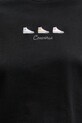 Bavlněné tričko Converse 10027753.A02 černá