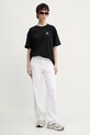 Converse tricou din bumbac 10028415.A01 negru SS25