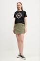 Converse tricou din bumbac 10028307.A02 negru SS25