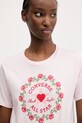 Converse t-shirt bawełniany różowy 10028307.A03