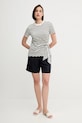 Βαμβακερό μπλουζάκι Tommy Hilfiger WW0WW44559 μπεζ SS25
