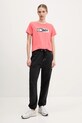 Dkny t-shirt DP5T5894 pomarańczowy SS25