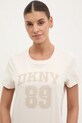 Бавовняна футболка Dkny бежевий DP5T1228