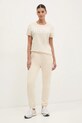Бавовняна футболка Dkny DP5T1250 бежевий SS25