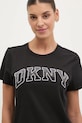Бавовняна футболка Dkny чорний DP5T1250