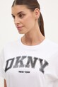 Хлопковая футболка Dkny белый DP5T1224