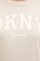 Bombažna kratka majica Dkny DP5T1224 bež
