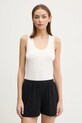 Top Emporio Armani Underwear Okrogel bež EW000407.AF10889