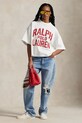 Одежда Хлопковая футболка Polo Ralph Lauren 211965118 белый
