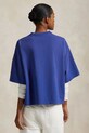 Bombažna kratka majica Polo Ralph Lauren 211965118 modra SS25