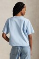 Bombažna kratka majica Polo Ralph Lauren 211965119 modra SS25