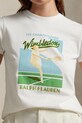 Polo Ralph Lauren t-shirt in cotone Wimbledon Collection bianco 211970503