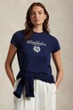 Bavlnené tričko Polo Ralph Lauren potlač tmavomodrá 211970504