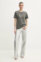 Bavlnené tričko MICHAEL Michael Kors MS551SC36A sivá SS25