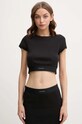 Calvin Klein Underwear t-shirt elasztánnal fekete LV00QS7349