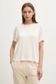 Пижамная футболка Calvin Klein Underwear трикотаж бежевый LV00QS7435