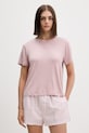 Calvin Klein Underwear T-shirt piżamowy damski z modalu różowy LV00QS7435