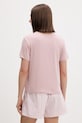 Calvin Klein Underwear T-shirt piżamowy damski z modalu LV00QS7435 różowy AA00