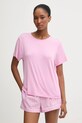 Pyžamové tričko Calvin Klein Underwear ružová LV00QS7435