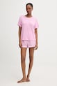 Pyžamové tričko Calvin Klein Underwear LV00QS7435 ružová AA00