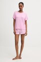 Calvin Klein Underwear t-shirt piżamowy LV00QS7435 fioletowy AA00