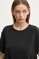 Pižama majica Calvin Klein Underwear črna LV00QS7435
