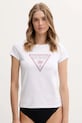 Guess t-shirt aplikacja biały E5GI08.J1314