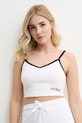 Top παραλίας Guess Planet friendly λευκό E5GP00.KCQV1