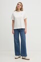 Хлопковая футболка Calvin Klein Jeans J20J225238 бежевый SS25
