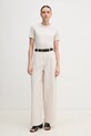 Хлопковая футболка Calvin Klein Jeans J20J225243 бежевый SS25