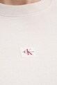 Хлопковая футболка Calvin Klein Jeans J20J225243 бежевый