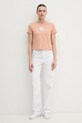 Bavlnené tričko Calvin Klein Jeans J20J225260 oranžová SS25