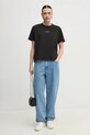 Pamučna majica Calvin Klein Jeans J20J225261 crna SS25