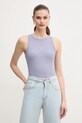 Топ Calvin Klein Jeans з еластаном фіолетовий J20J225311
