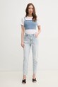 Džínový top Calvin Klein Jeans J20J225515 modrá SS25