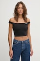 Calvin Klein Jeans top uni negru J20J225542