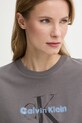 Дрехи Памучна тениска Calvin Klein Jeans LV047AB814 сив